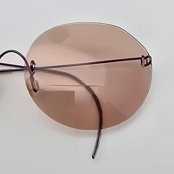 Unbranded Anodized Purple Ultra-Light Rimless Eyeglasses Frame 60-17-113 - Picture 11 of 12